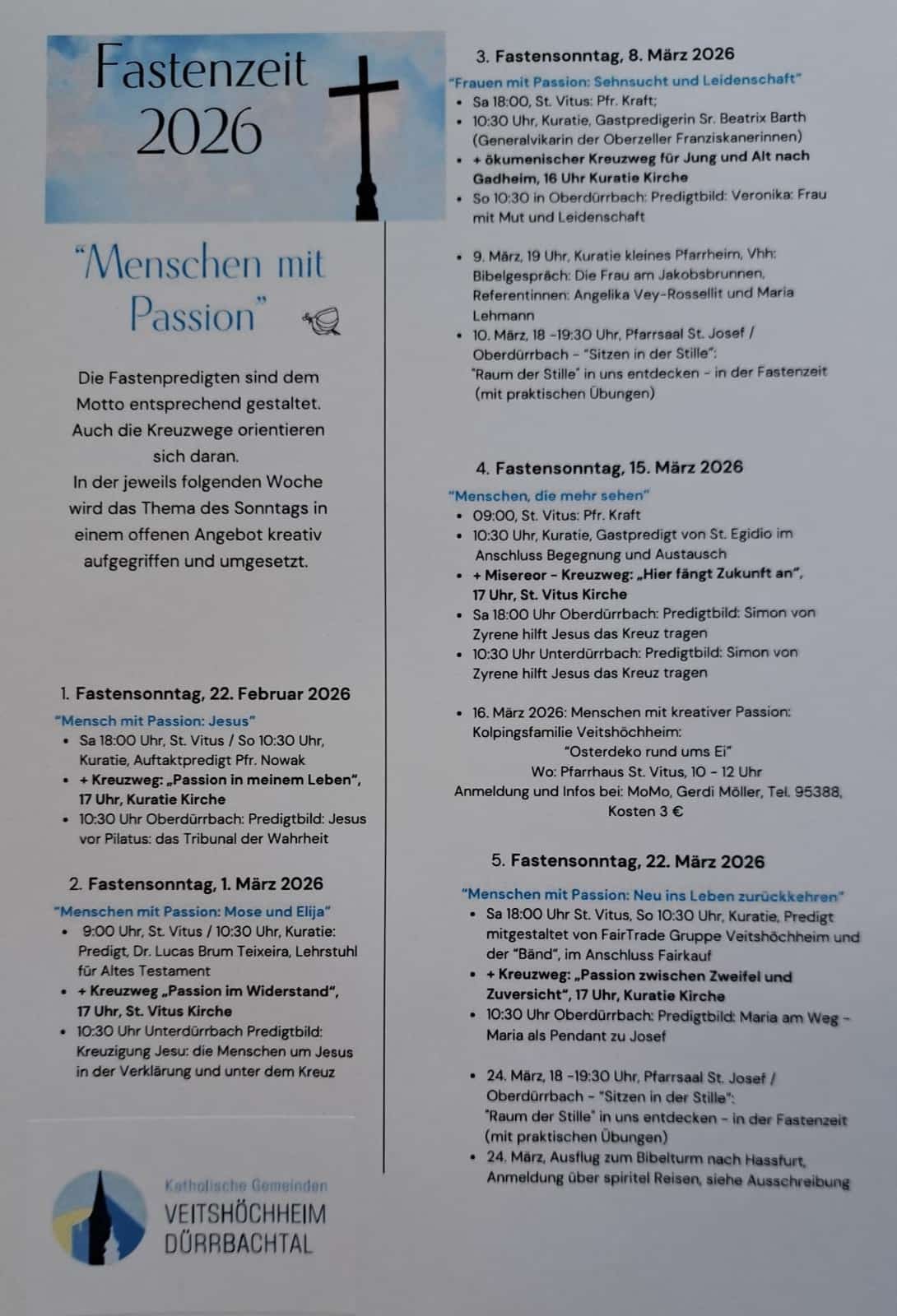 Flyer Fastenzeit 2026