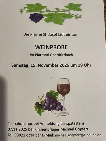 Weinprobe Oberdürrbach
